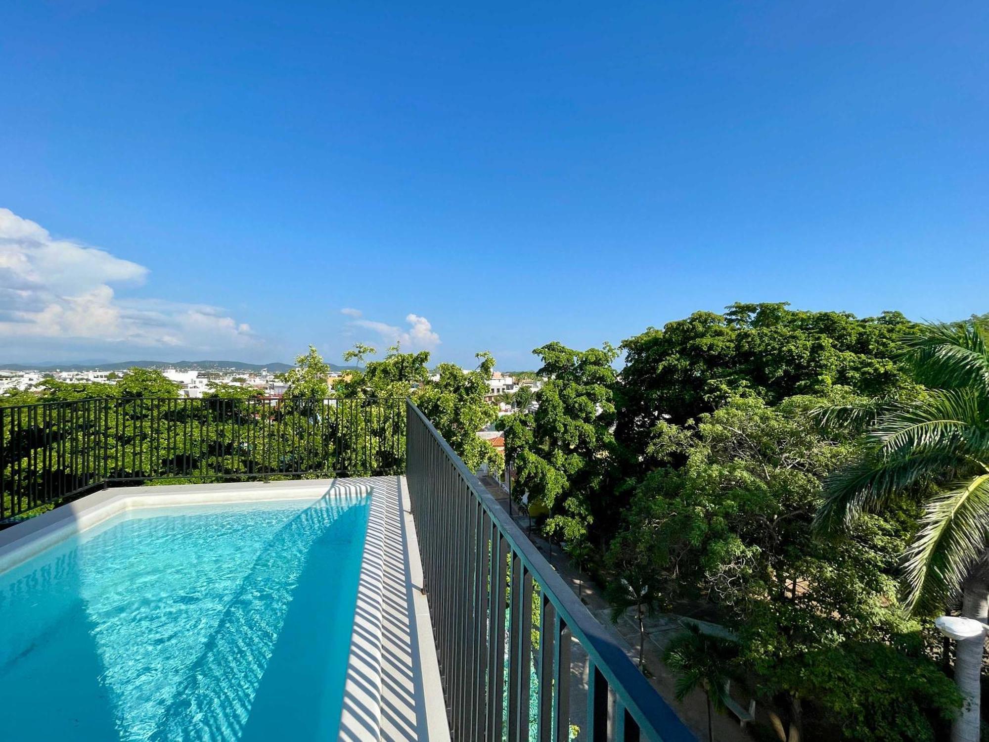 Depa Para 6 Con Alberca En Roof - Perlas 9 Mazatlán Exteriör bild
